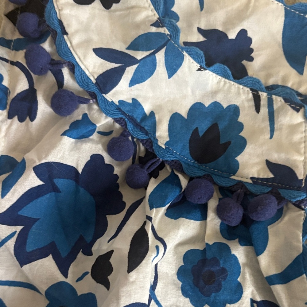 3 Boden Blue and White Floral and Green and White size 16 Blouses - Picture 4 of 16